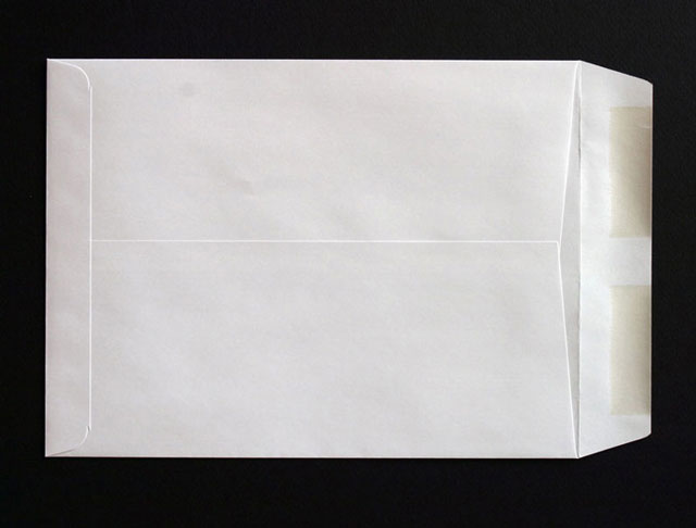 Catalog envelope back